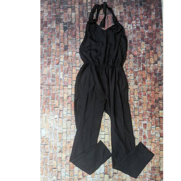 Dex Black Halter Pants Jumpsuit Size SP - Picture 1 of 5